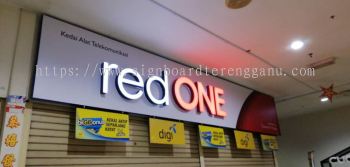 RED ONE 3D LED BOX UP FRONTLIT SIGANGE SIGNBOARD IN KEMAMAN CHUKAI