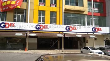 GDEX ALUMINIUM PANEL BASE 3D BOX UP SIGNBOARD SIGNAGE IN KEMAMAN