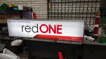 RED ONE LIGHTBOX SIGNAGE SIGNBOARD IN MARAN