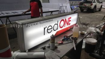 RED ONE LIGHTBOX SIGNAGE SIGNBOARD IN MARAN