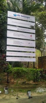 AIR SELANGOR CONSTRUCTION PROJECT SIGNBOARD IN PAHANG GAMBANG 