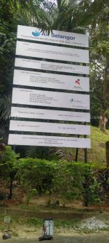 AIR SELANGOR CONSTRUCTION PROJECT SIGNBOARD IN PAHANG GAMBANG 