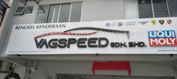 VAGSPEED 3D BOX UP LED FRONTLIT SIGNAGE SIGNBOARD IN TERENGGANU KEMAMAN