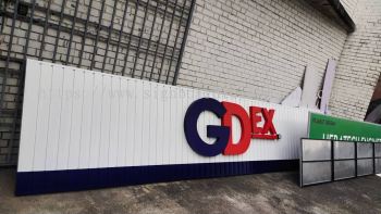 GDEX ALUMINIUM PANEL BASE WITH 3D BOX UP SIGNAGE SIGNBOARD IN PAHANG TEMERLOH