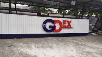 GDEX ALUMINIUM PANEL BASE WITH 3D BOX UP SIGNAGE SIGNBOARD IN PAHANG TEMERLOH