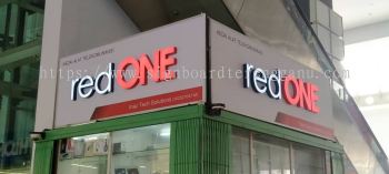 RED ONE 3D BOX UP LED FRONTLIT SIGNAGE SIGNBOARD IN PAHANG TEMERLOH