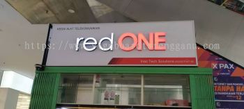 RED ONE 3D BOX UP LED FRONTLIT SIGNAGE SIGNBOARD IN PAHANG TEMERLOH