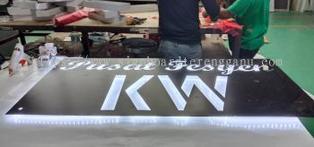 BB KIM WAH OUTDOOR 3D LED STAINLESS STEEL MIRROR BOX UP SIGNAGE SIGNBOARD IN PAHANG JERANTUT