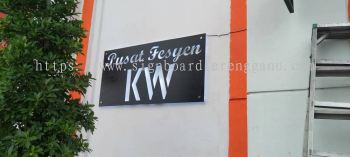 BB KIM WAH OUTDOOR 3D LED STAINLESS STEEL MIRROR BOX UP SIGNAGE SIGNBOARD IN PAHANG JERANTUT