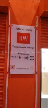 BB KIM WAH ACRYLIC POSTER FRAME SIGNAGE SIGNBOARD IN PAHANG TRIANG TERENGGANU PAKA