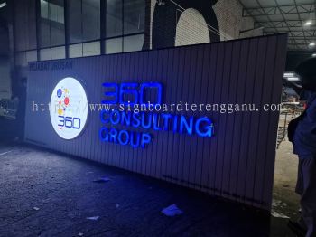 360 CONCULYING GROUP ALUMINIUM PANEL BASE 3D BOX UP LETTERING SIGNAGE SIGNBOARD IN PAHANG KUATAN BALOK