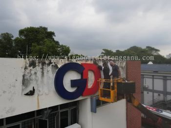 GDEX ALUMINIUM 3D LED BOX UP LETTERING IN TEMERLOH MENTAKAB