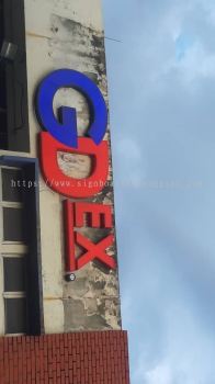 GDEX ALUMINIUM 3D LED BOX UP LETTERING IN TEMERLOH MENTAKAB