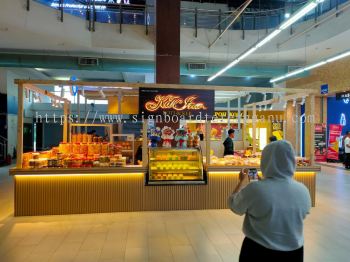 ROTI & KEK INDOOR 3D LED BOX UP STAINLESS STEEL BACKLIT SIGNAGE SIGNBOARD AT JABOR 