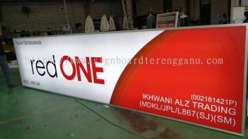 RED ONE LIGHTBOX SIGNBOARD AT KEMAMAN 