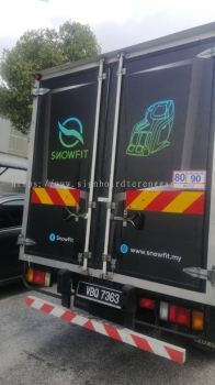 SNOWFIT TRUCK LORRY STICKER AT TERENGGANU KEMAMAN