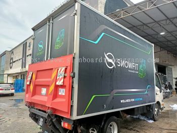 SNOWFIT TRUCK LORRY STICKER AT TERENGGANU KEMAMAN