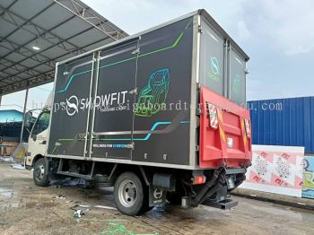 SNOWFIT TRUCK LORRY STICKER AT TERENGGANU KEMAMAN