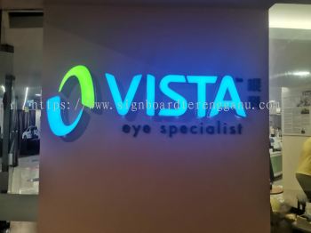 VISTA EYE 3D LED FRONTLIT SIGNAGE SIGNBOARD AT TRIANG PAHANG