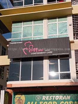 MAMI CONFINEMENT CARE ALUMINIUM PANEL BASE 3D BOX UP LETTERING SIGNAGE SIGNBOARD AT DUNGUN TERENGGANU MALAYSIA