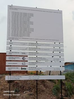 JKR CONSTRUCTION PROJECT SIGNBOARD SIGNAGE AT PAKA TERENGGANU MALAYSIA