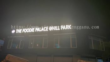 THE FOODIE PLACE 3D LED BOX UP LETTERING SIGNBOARD SIGNAGE AT BATU ENAM KUALA NERUS TERENGGANU MALAYSIA