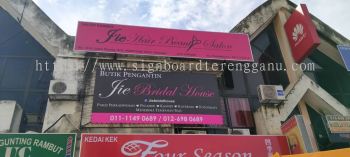 JIE BRIDAL HOUSE GIANT BIG ZIG ZAG BILLBOARD SIGNBOARD SIGNAGE AT AJIL TERENGGANU MALAYSIA