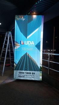 UDA FABRIC LIGHTBOX SIGNAGE SIGNBOARD AT CHUKAI KEMAMAN TERENGGANU MALAYSIA