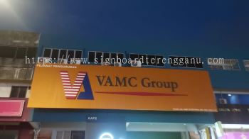 VAMC GROUP OUTDOOR GIANT BIG ALUMINIUM PANEL BASE 3D BOX UP SIGNBOARD SIGNAGE AT KEMASIK KEMAMAN TERENGGANU MALAYSIA