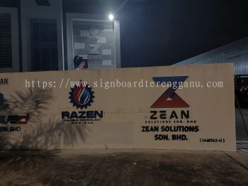 ZEAN SOLUTIONS & RAZEN OUTDOOR 3D PVC FOAM BOARD CUT OUT LETTERING AT MARANG KUALA TERENGGANU MALAYSIA