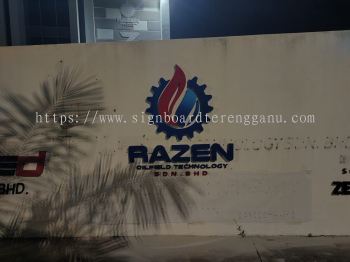 RAZEN OUTDOOR 3D PVC FOAM BOARD CUT OUT LETTERING AT TERIANG BERA PAHANG MALAYSIA