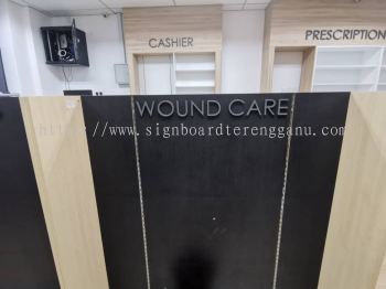 WOUND CARE INDOOR 3D ACRYLIC CUT OUT LETTERING SIGNAGE AT CHUKAI TERENGGANU MALAYSIA