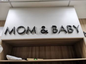 MOM & BABY INDOOR 3D ACRYLIC CUT OUT LETTERING SIGNAGE AT JENGKA PAHANG MALAYSIA