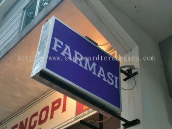 FARMASI DOUBLE SIDE LIGHTBOX SIGNAGE SIGNBOARD AT MARAN PAHANG MALAYSIA