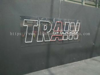 TRAIN INDOOR LED NEON SIGNAGE SIGNBOARD AT MENTAKAB PAHANG MALAYSIA