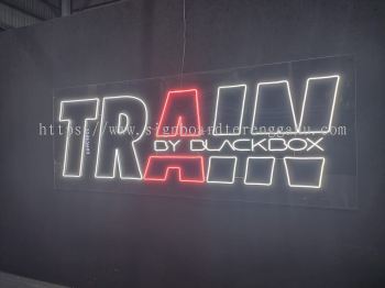 TRAIN INDOOR LED NEON SIGNAGE SIGNBOARD AT PAKA TERENGGANU MALAYSIA