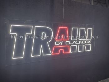 TRAIN INDOOR LED NEON SIGNAGE SIGNBOARD AT KEMAMAN TERENGGANU MALAYSIA