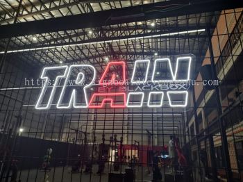 TRAIN INDOOR LED NEON SIGNAGE SIGNBOARD AT JABUR KEMAMAN TERENGGANU