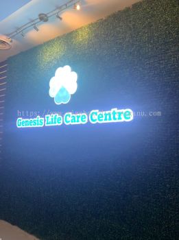 GENESIS LIFE CARE CENTRE INDOOR 3D LED LETTERING SIGNAGE WITH LED FRONTLIT AT ROMPIN PAHANG TERENGGANU MAALYSIA