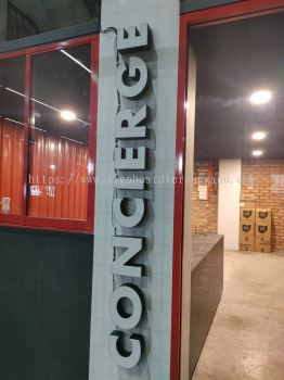 CONCIERGE INDOOR 3D LED LETTERING SIGNAGE WITH LED FRONTLIT AT CHALOK SETIU TERENGGANU MALAYSIA