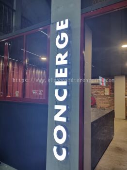 CONCIERGE INDOOR 3D LED LETTERING SIGNAGE WITH LED FRONTLIT AT DUNGUN TERENGGANU MALAYSIA