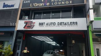 BBT AUTO DETAILERS SHOP ALUMINIUM PANEL BASE 3D BOX UP LETTERING SIGNBOARD SIGNAGE AT RUSILA MARANG TERENGGANU MALAYSIA