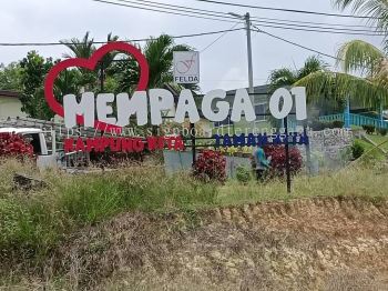 MEMPAGA SATU 3D BOX UP LETTERING SMALL STAND SIGNAGE SIGNBOARD AT CHUKAI KEMAMAN TERENGGANU MALAYSIA