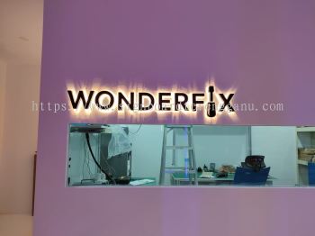 WONDERFIX INDOOR 3D LED EG BOX UP BACKLIT LETTERING SIGNAGE SIGNBOARD AT KEMAMAN TERENGGANU MALAYSIA