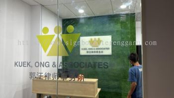 KUEK, ONG & ASSOCIATES 3M GLASS STICKER AT KUANTAN PAHANG MALAYSIA