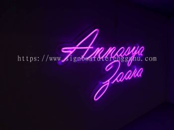 CUSTOM DESIGN INDOOR LED NEON LIGHT LETETR SIGNAGE AT PAKA DUNGUN TERENGGANU MALAYSIA