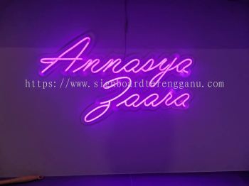 CUSTOM DESIGN INDOOR LED NEON LIGHT LETETR SIGNAGE AT PAKA DUNGUN TERENGGANU MALAYSIA