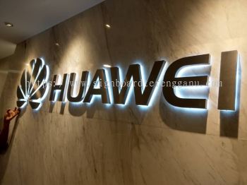 HUAWEI INDOOR 3D LED BOX UP STAINLESS STEEL BACKLIT SIGNAGE SIGNBOARD AT KEMAMAN TERENGGANU MALAYSIA