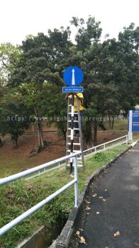 JKR ROARD STAND SIGNAGE 3M HIP REFLECTIVE STICKER AT KEMAMAN TERENGGANU MALAYSIA