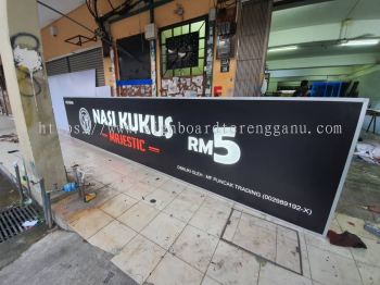 NASI KUKUS OUTDOOR NORMAL LIGHTBOX SIGNAGE SIGNBOARD AT MARANG TERENGGANU MALAYSIA